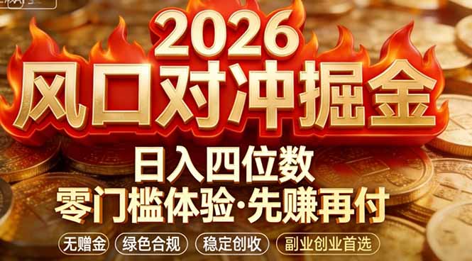 2026美金对冲套利，无赠金对冲策略保驾护航，低门槛易上手实操。单人单日收益2000+-鼎铸网