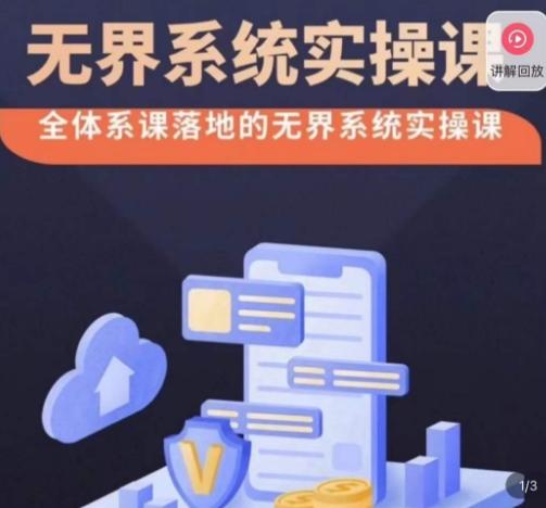 老衲·无界系统实操课，全体系落地无界改版后选择、出价、高投产做付费引流-鼎铸网