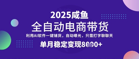 全网首发【闲鱼全自动电商带货】三年磨一剑，一朝露锋芒，单月稳定变现8k+【揭秘】-鼎铸网