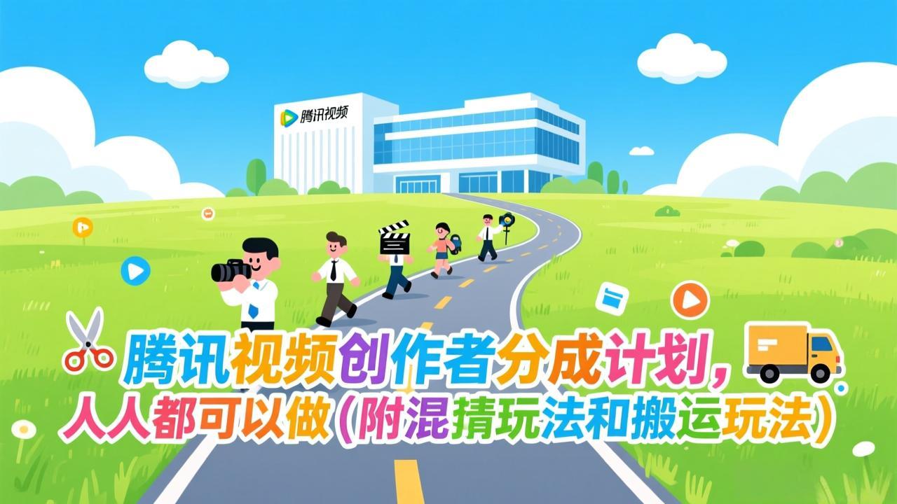 腾讯视频创作者分成计划，人人都可以做(附混剪玩法和搬运玩法-鼎铸网