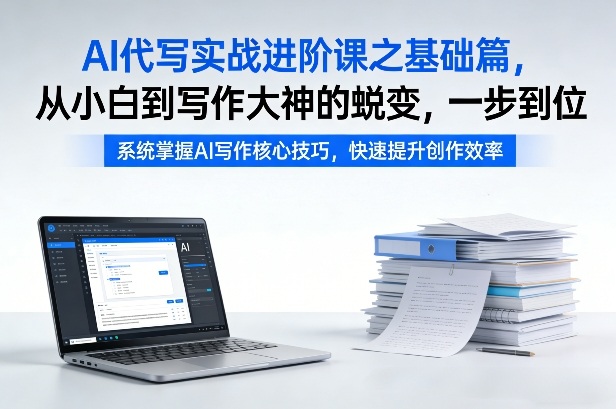 AI代写实战进阶课之基础篇，从小白到写作大神的蜕变，一步到位【揭秘】-鼎铸网