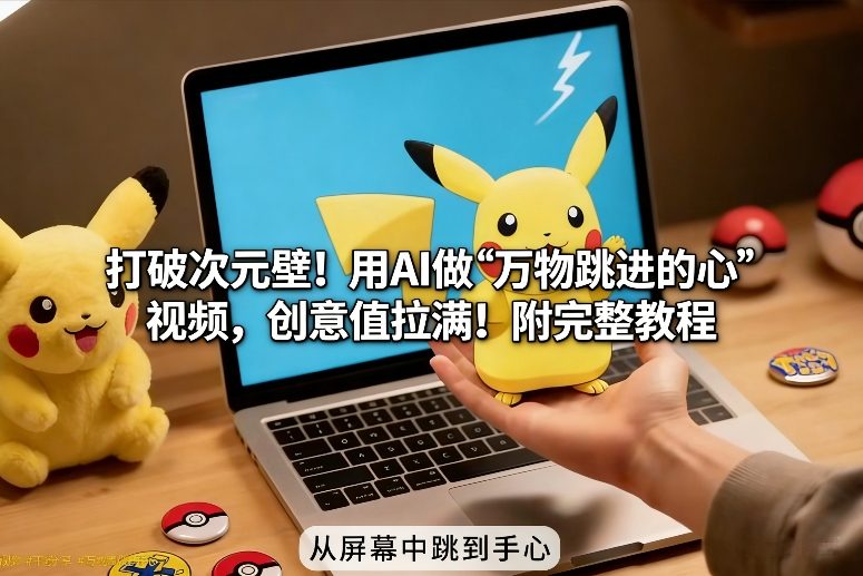a112e52196066114ae46f592c4d76c42.jpeg 打破次元壁!用AI做【万物跳进手心】视频,创意值拉满!附完整教程
