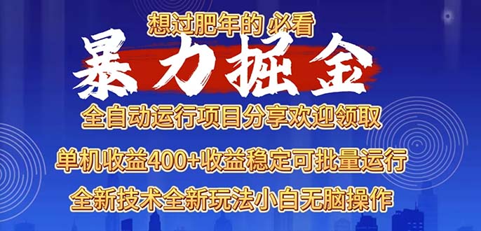 2025暴力掘金项目，想过肥年必看！-鼎铸网