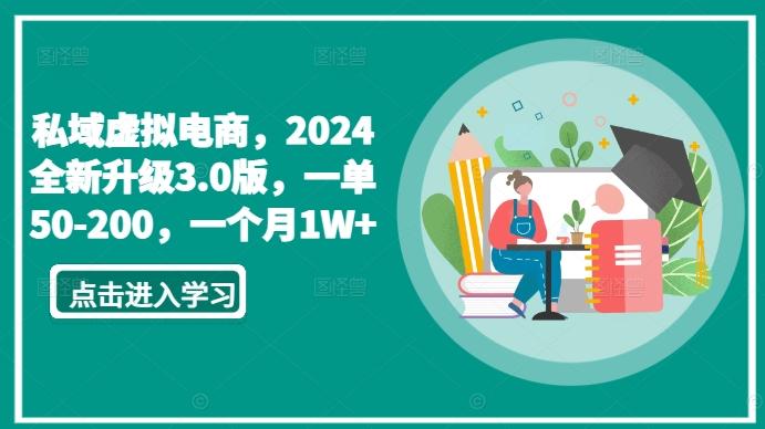 私域虚拟电商，2024全新升级3.0版，一单50-200，一个月1W+【揭秘】-鼎铸网