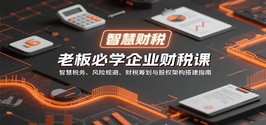 老板必学企业财税课：智慧税务、风险规避、财税筹划与股权架构搭建指南-鼎铸网