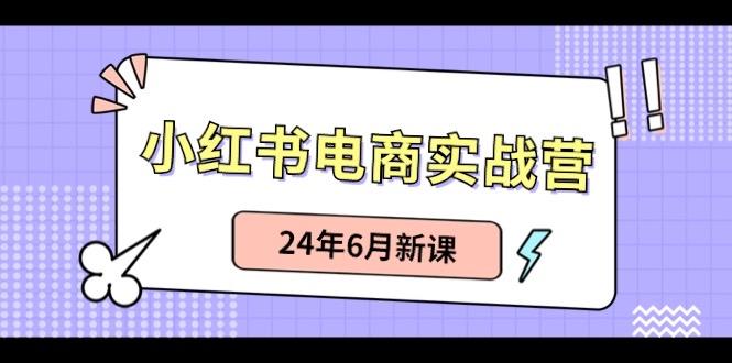 小红书电商实战营：小红书笔记带货和无人直播，24年6月新课-鼎铸网