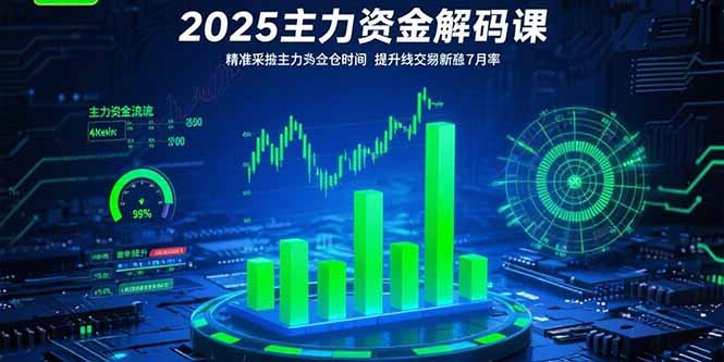 2025主力资金解码课：精准捕捉主力建仓时机，提升短线交易胜率(更新7月-鼎铸网