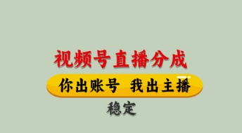 视频号直播分成，全程托管招募，单月轻松变现8k【揭秘】-鼎铸网