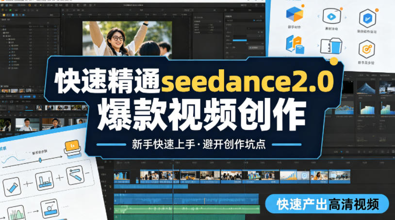 快速精通seedance2.0爆款视频创作，快速产出高清视频，避开大量创作坑点，新手也能快速上手-鼎铸网