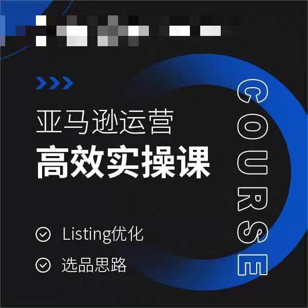 亚马逊运营高效实操课，Listing优化，选品思路-鼎铸网