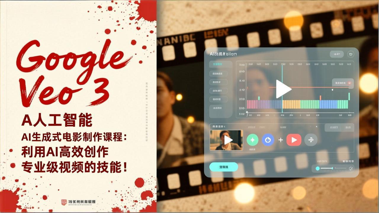 Google Veo 3人工智能AI生成式电影制作课程：利用AI高效创作专业级视频的技能！-鼎铸网
