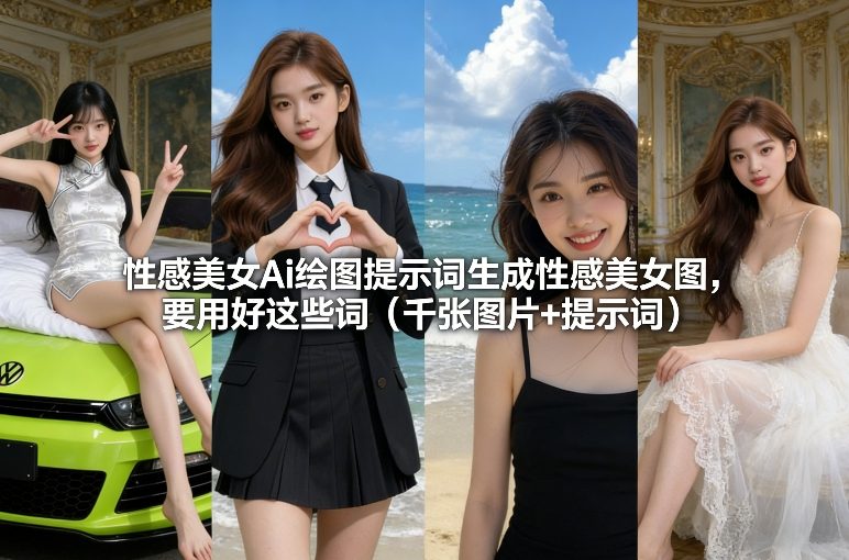 性感美女Ai绘图提示词生成性感美女图，要用好这些词(千张图片+提示词)-鼎铸网