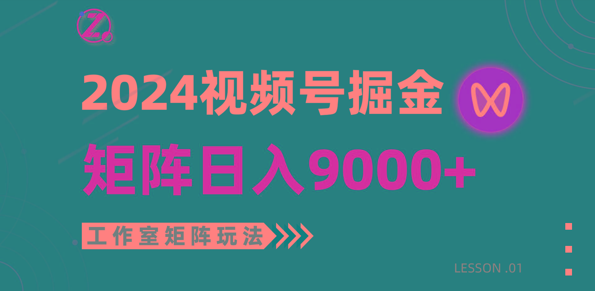 (9709期)【蓝海项目】2024视频号自然流带货，工作室落地玩法，单个直播间日入9000+-鼎铸网