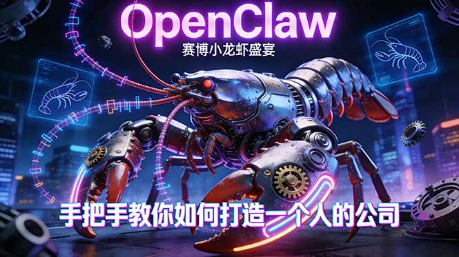 OpenClaw，小龙虾-从产品到爆款的成长之路，手把手教你如何打造一个人的公司-鼎铸网