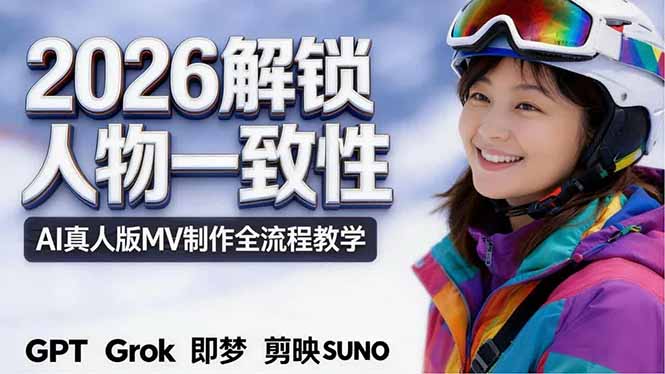 2026独创解锁人物一致性：AI真人版MV制作，不讲空话，不拼概念，全流程实操-鼎铸网