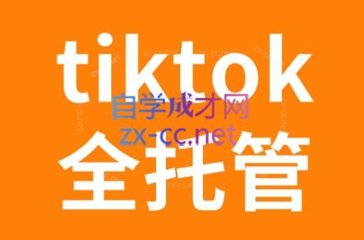 TikTok跨境电商全托管运营模式精品课-鼎铸网