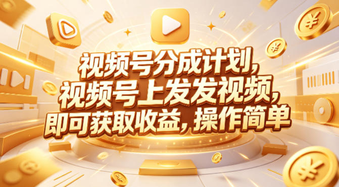 视频号分成计划，599元众筹的Red团队课程，视频号上发发视频，即可获取收益，操作简单-鼎铸网