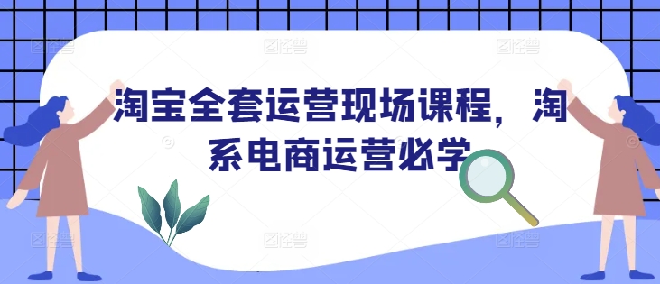淘宝全套运营现场课程，淘系电商运营必学-鼎铸网