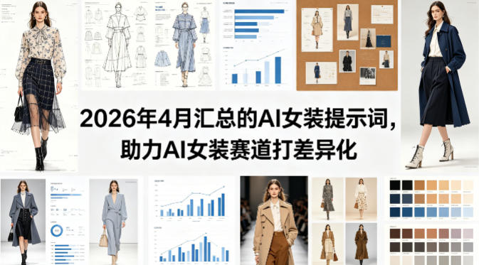 2026年4月汇总的AI女装提示词，助力AI女装赛道打差异化-鼎铸网