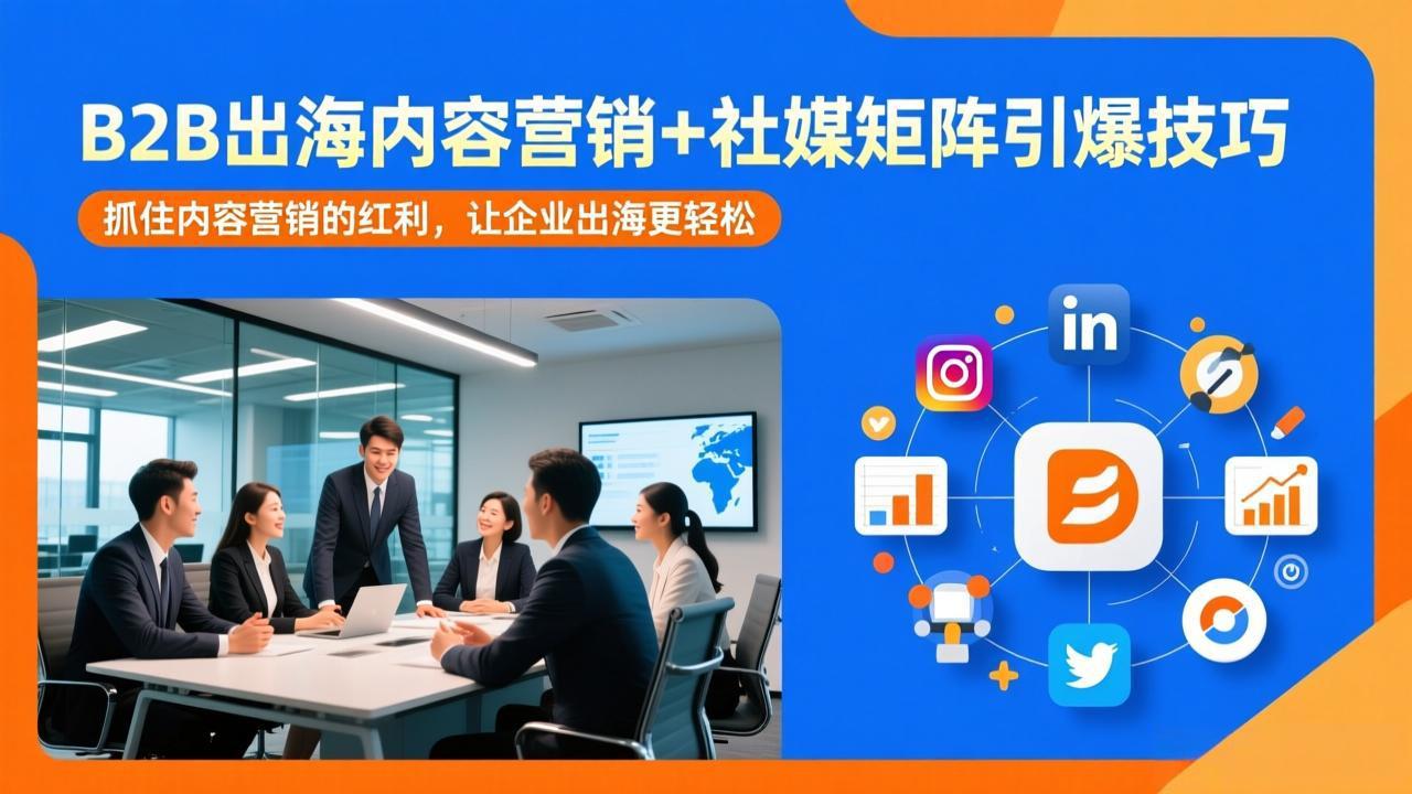 B2B出海内容营销+社媒矩阵引爆技巧：抓住内容营销的红利，让企业出海更轻松-鼎铸网