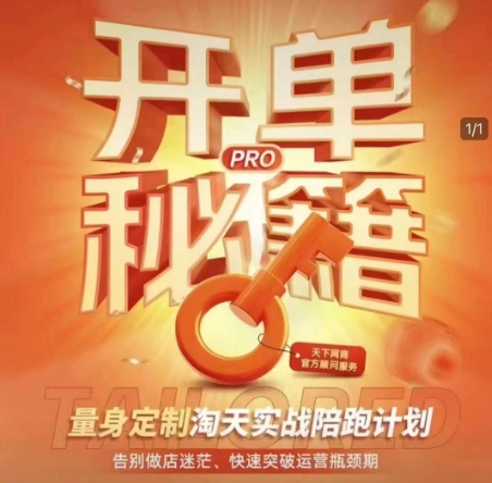 淘宝开单秘籍PRO，量身定制淘天实战陪跑计划，告别做店迷茫、快速突破运营瓶颈期-鼎铸网