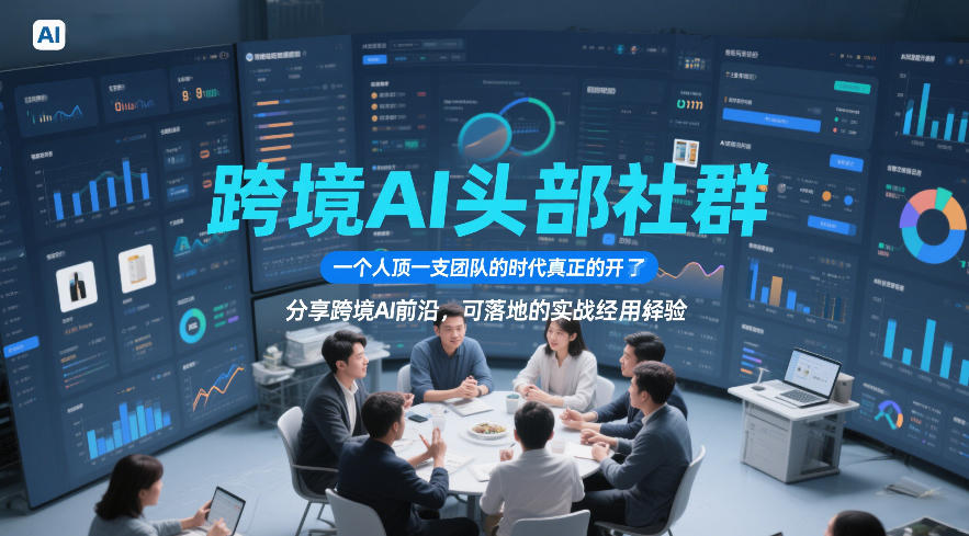 be04c3606f8007bd35984e611b853c3a.jpeg 跨境AI头部社群,一个人顶一支团队的时代真正的开始了,分享跨境AI前沿,可落地的实战经验(更新5月11日)