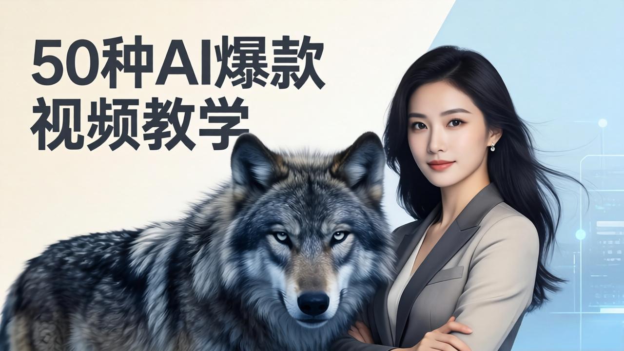be5750f6bf4b33eb4d353af83bd83a12.jpeg 50种AI爆款视频教学:影视级古诗词+治愈萌宠+山海经蛟龙,高阶宝典商业落地