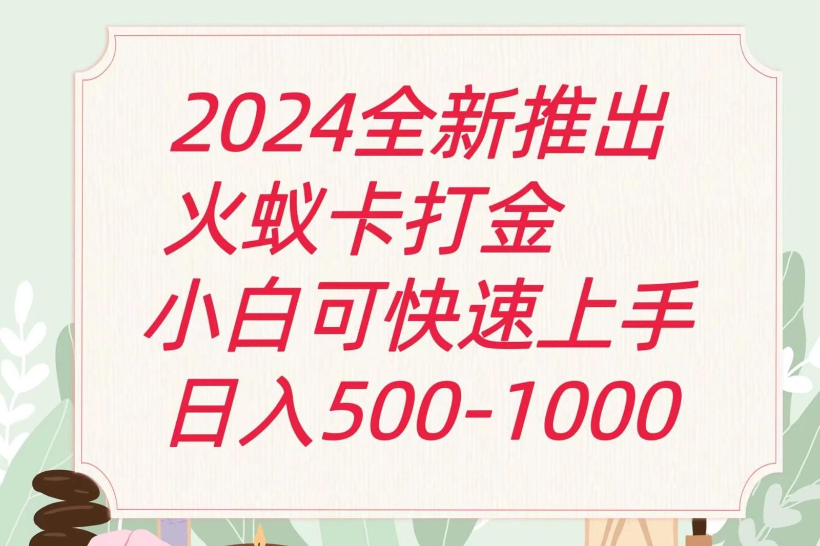 2024火蚁卡打金最新玩法和方案，单机日收益600+-鼎铸网