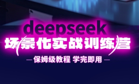 DeepSeek场景化实战训练营，保姆级教程，学完即用，手把手教你用DeepSeek提升效率-鼎铸网