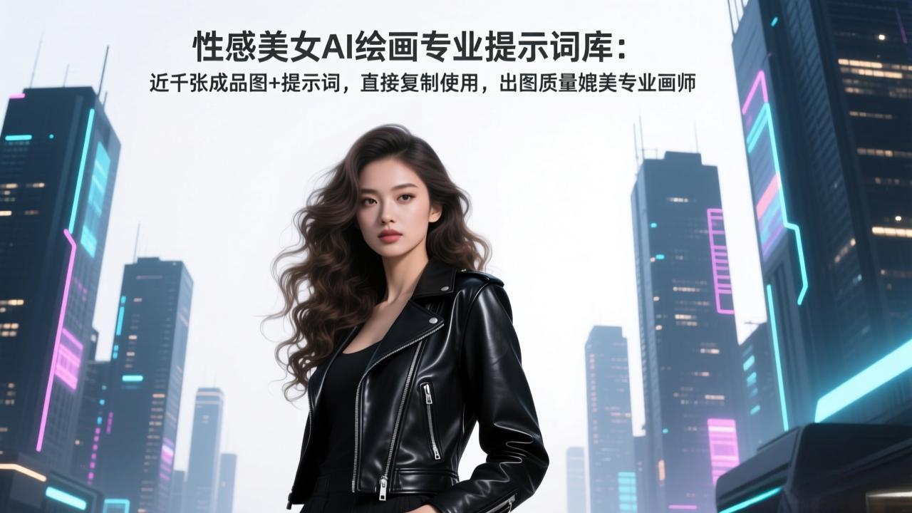 性感美女AI绘画专业提示词库：近千张成品图+提示词，直接复制使用，出图质量媲美专业画师-鼎铸网