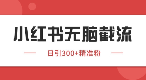 小红书截流同行客源，独家野路子获客玩法 日引200+暴力获客【揭秘】-鼎铸网