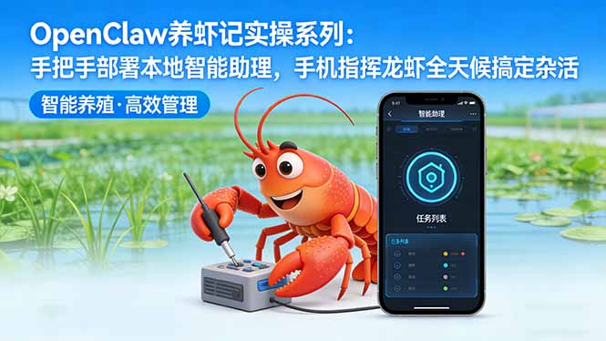 OpenClaw养虾记实操系列-更新：手把手部署本地智能助理，手机指挥龙虾全天候搞定杂活-鼎铸网