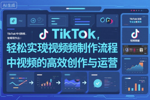 TikTok中视频制做流程，轻松实现Tk中视频的高效创作与运营-鼎铸网