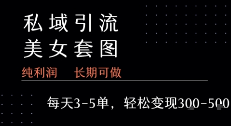私域卖套图每天3-5单   每单利润99-2张+-鼎铸网