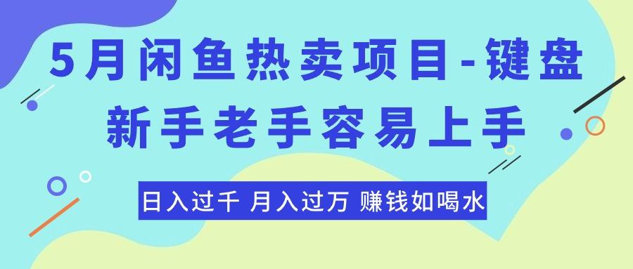 最新闲鱼热卖项目-键盘，新手老手容易上手，日入过千，月入过万，赚钱…-鼎铸网