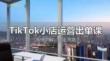 TikTok小店运营出单课，从开店选品、运营出单、发货回款，进行全流程讲解-鼎铸网