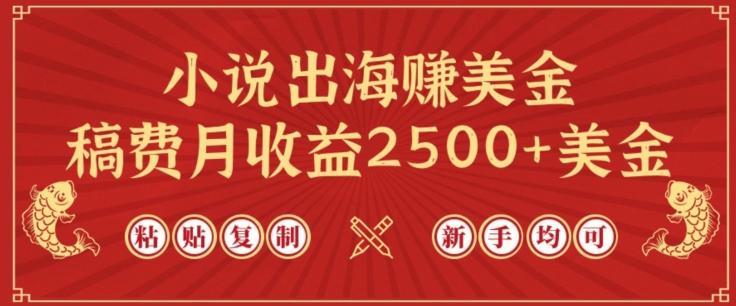 小说出海赚美金，稿费月收益2500+美金，仅需chatgpt粘贴复制，新手也能玩转【揭秘】-鼎铸网
