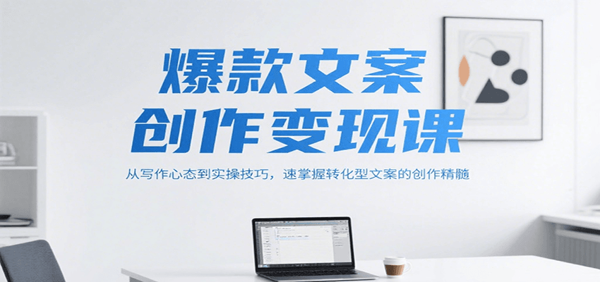 爆款文案创作变现课，从写作心态到实操技巧，速掌握转化型文案的创作精髓-鼎铸网