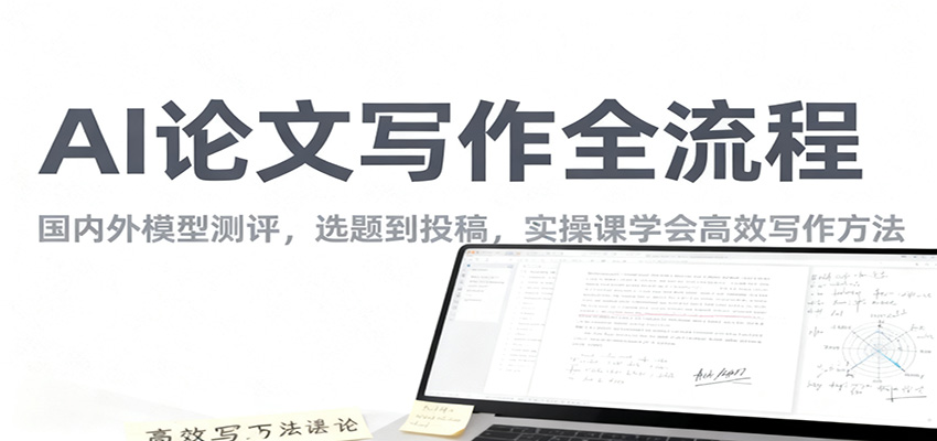 AI论文写作全流程，国内外模型测评，选题到投稿，实操课学高效写作方法-鼎铸网