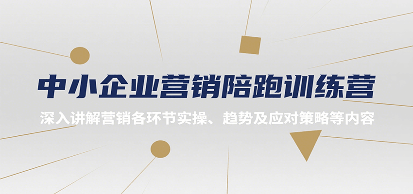 中小企业营销陪跑训练营，深入讲解营销各环节实操、趋势及应对策略等内容-鼎铸网
