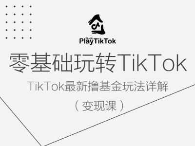 零基础玩转TiKToK变现课，TikTok最新撸基金玩法详解-鼎铸网