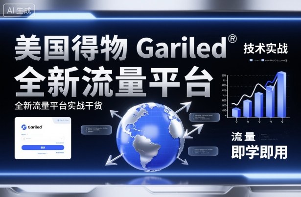 美国得物Gariled技术实战，全新流量平台​实战干货，即学即用-鼎铸网
