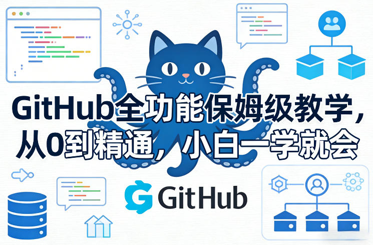 GitHub全功能保姆级教学，从0到精通，小白一学就会-鼎铸网