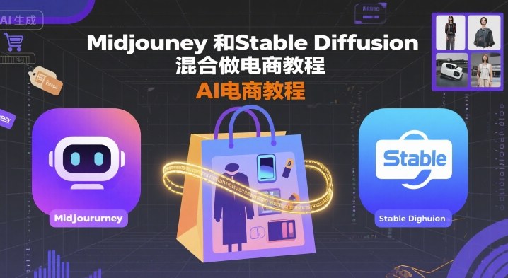 Midjourney和Stable Diffusion混合做电商教程-ai电商教程-鼎铸网