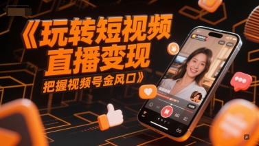 玩转短视频直播变现，把握视频号金风口-鼎铸网