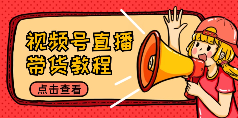 视频号直播带货教程：选品思路与话术拆解/掌握多种带货套路/提升直播效果-鼎铸网