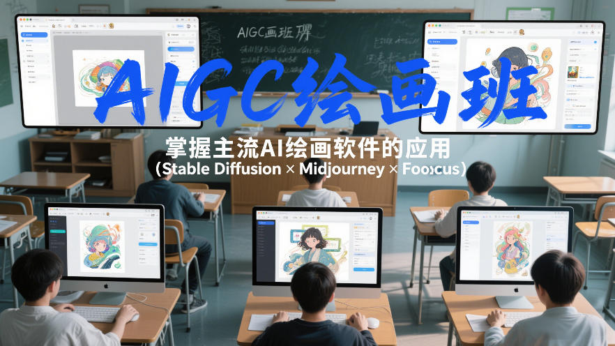 AIGC绘画班，掌握主流Ai绘画软件的应用(Stable Diffusion x Midjourney x Fooocus)-鼎铸网