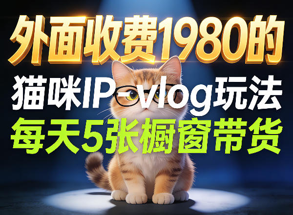 de9efdb5b8f95d2d9713dd1e7dd94d24.jpeg 宠物赛道猫咪IP-vlog玩法,26条视频涨粉29W,每天5张橱窗带货拆解