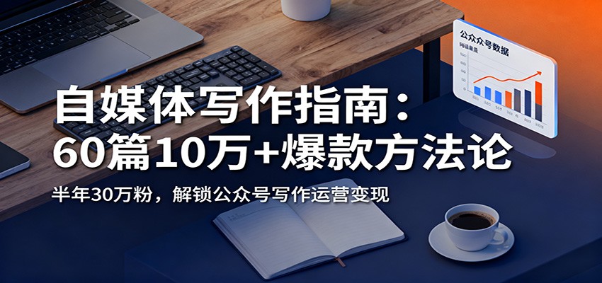 自媒体写作指南：60篇10万+爆款方法论，半年30万粉，解锁公众号写作运营变现-鼎铸网