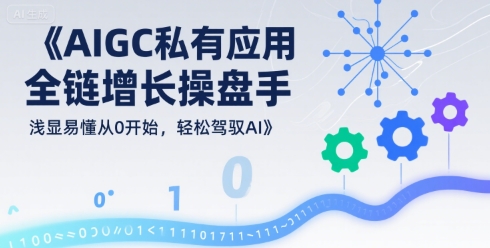 AIGC私有化应用全链增长操盘手，浅显易懂从0开始，轻松驾驭AI-鼎铸网